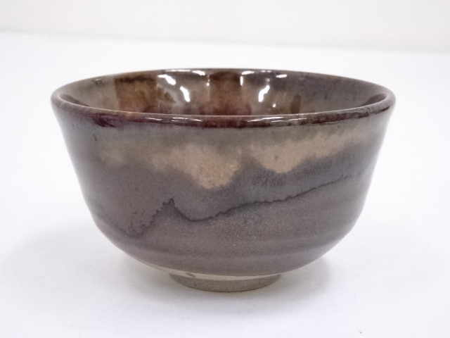 JAPANESE TEA CEREMONY / CHAWAN(TEA BOWL) / IRON GLAZE / ARTISAN WORK
